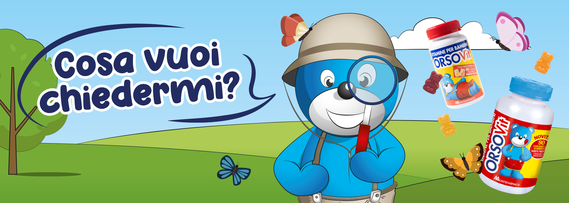 Spiegare vitamine bambini gioco personaggi Orsovit